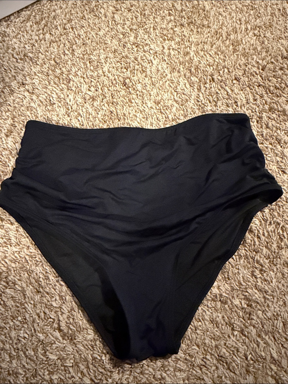 High-Waist Black Women's Swim Bottom - Sleek Coverage